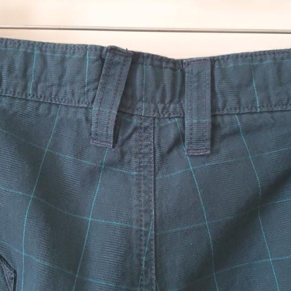 Skunkfunk Frantxoa 100% Cotton Blue/Green Shorts Size 34 - Picture 7 of 14